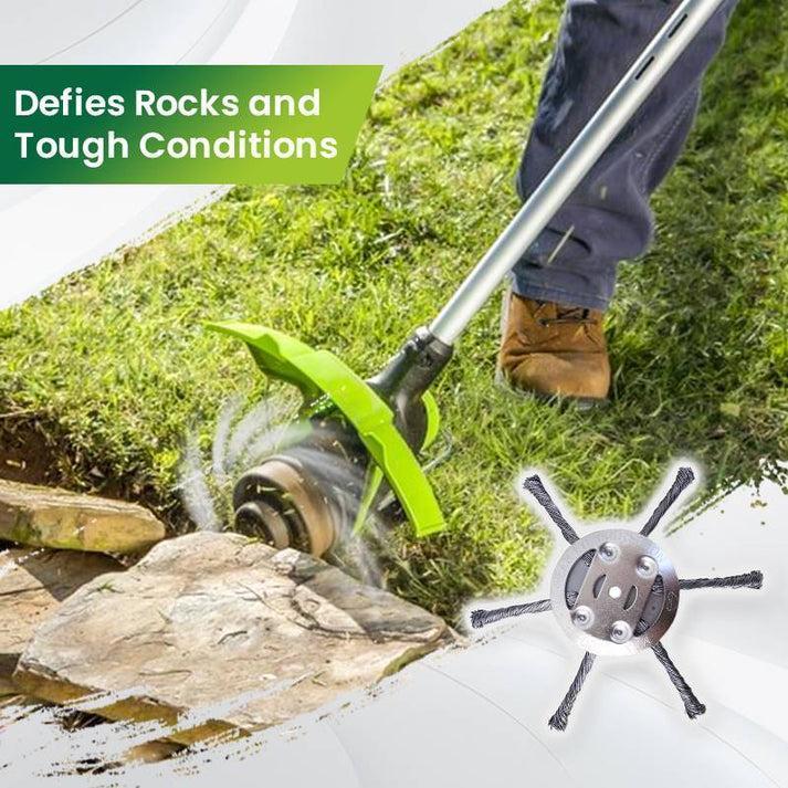 🔥 6" Steel Wire Brush Cutter for Electric Trimmers | Tough on Weeds & Rust👨🌾
