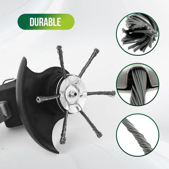 🔥 6" Steel Wire Brush Cutter for Electric Trimmers | Tough on Weeds & Rust👨🌾
