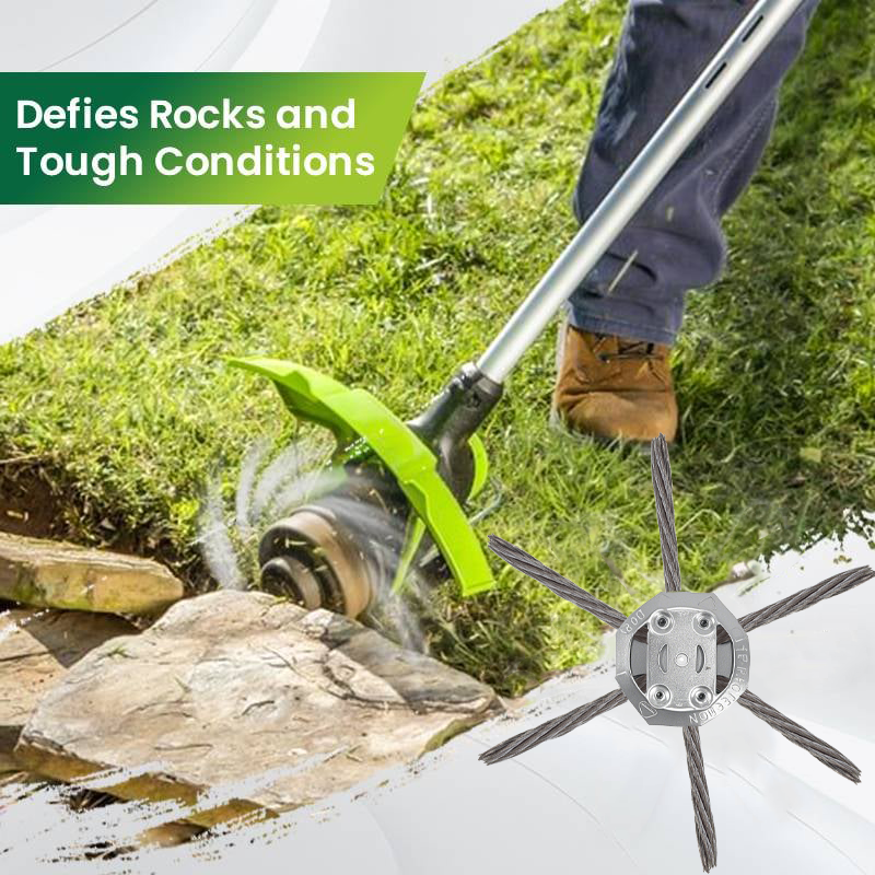 🔥 6" Steel Wire Brush Cutter for Electric Trimmers | Tough on Weeds & Rust👨🌾