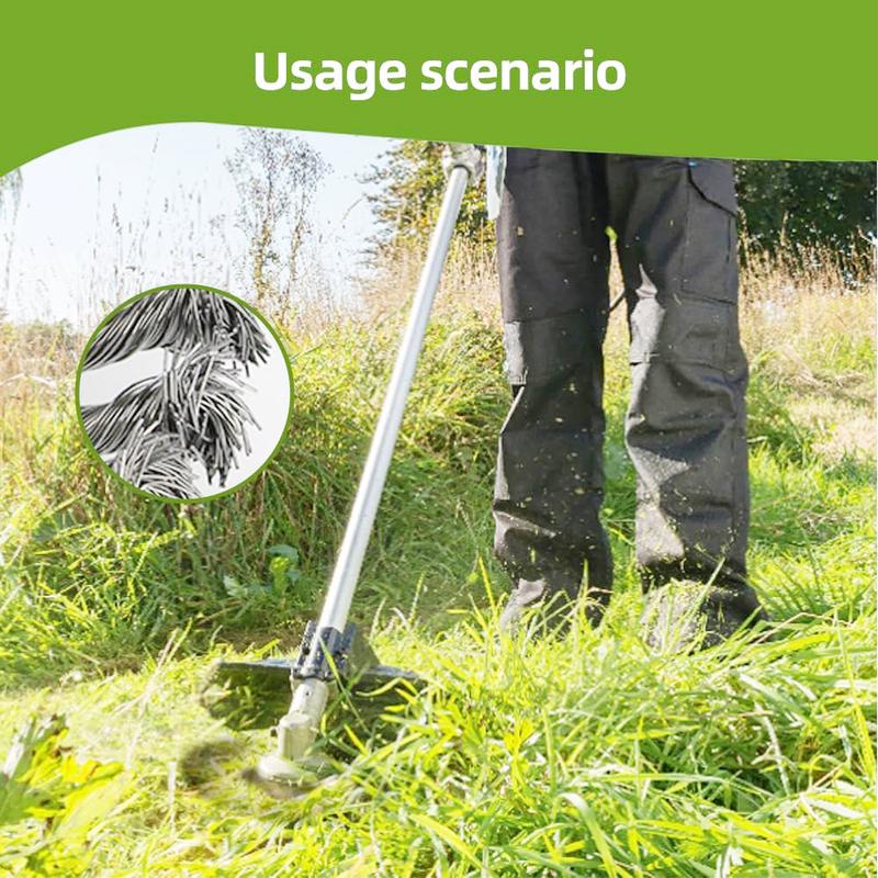 🔥 6" Steel Wire Brush Cutter for Electric Trimmers | Tough on Weeds & Rust👨🌾