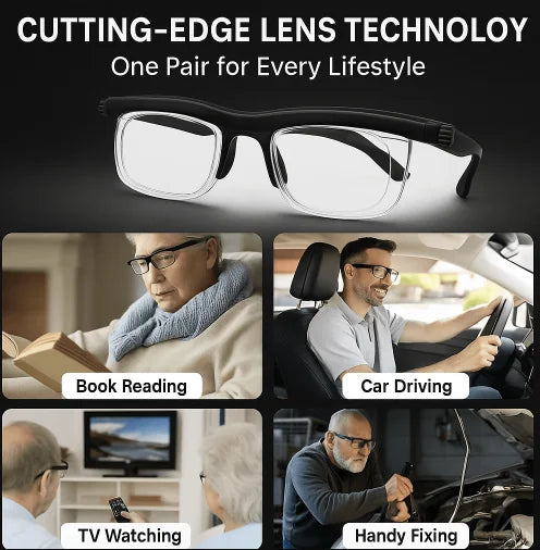 【ADJUSTABLE FOCUS GLASSES】See Every Moment Clearly With Vaxflite!