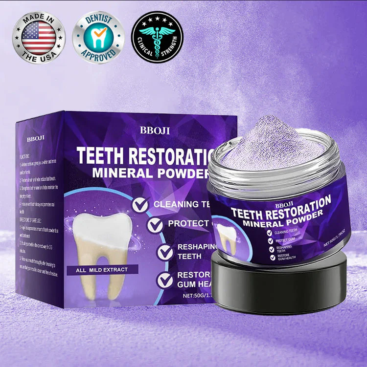 🦷 BBOJI™ Teeth Restoration Mineral Powder – Stronger Teeth, Healthier Smile, Visible Results ✨