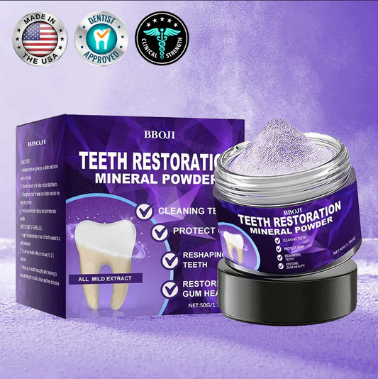 🦷 BBOJI™ Teeth Restoration Mineral Powder – Stronger Teeth, Healthier Smile, Visible Results ✨