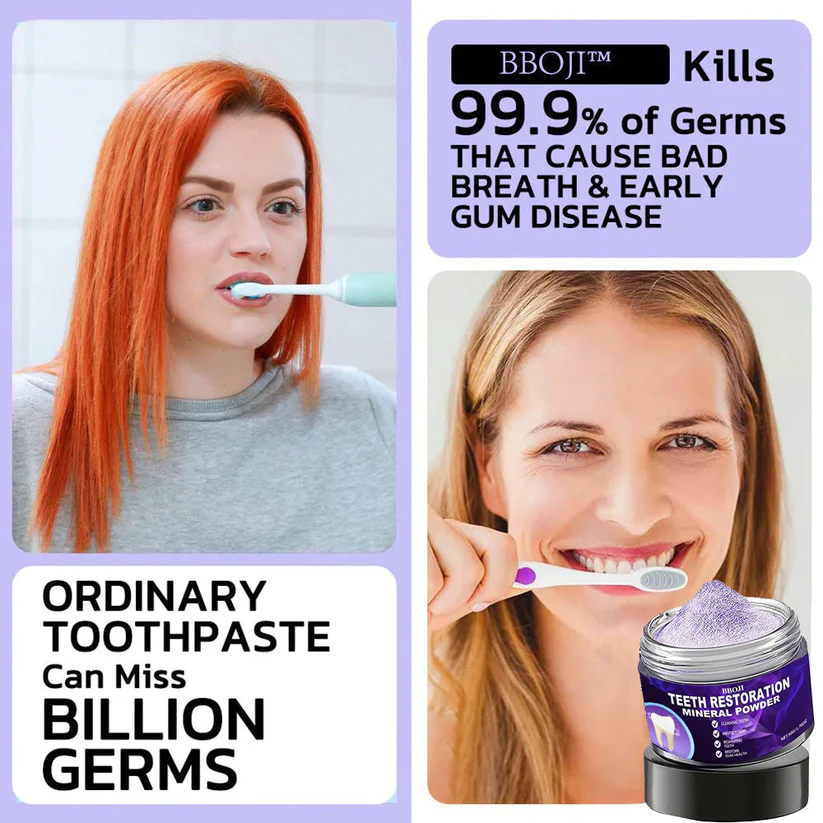 🦷 BBOJI™ Teeth Restoration Mineral Powder – Stronger Teeth, Healthier Smile, Visible Results ✨