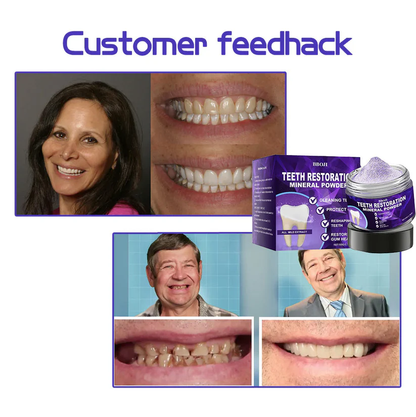 🦷 BBOJI™ Teeth Restoration Mineral Powder – Stronger Teeth, Healthier Smile, Visible Results ✨