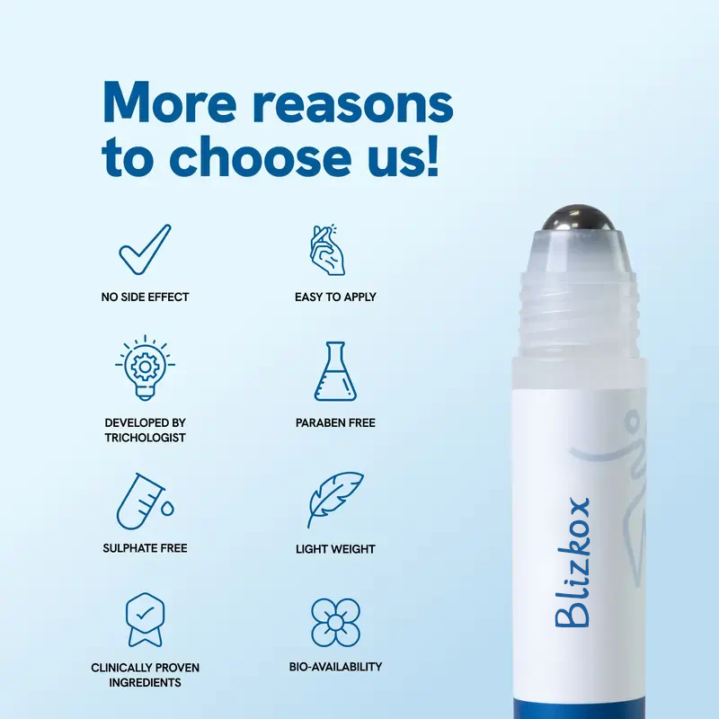 Blizkox™ Hair Growth Roll-On Serum – See hair growth in 4 weeks