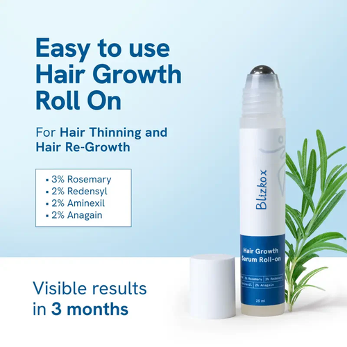 Blizkox™ Hair Growth Roll-On Serum – See hair growth in 4 weeks