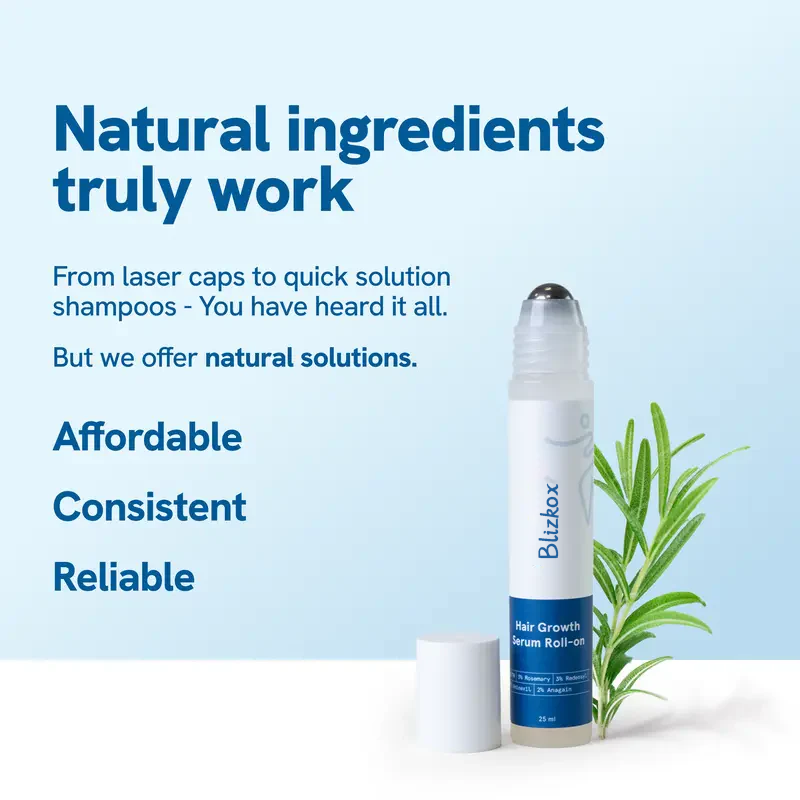 Blizkox™ Hair Growth Roll-On Serum – See hair growth in 4 weeks