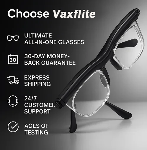 【ADJUSTABLE FOCUS GLASSES】See Every Moment Clearly With Vaxflite!
