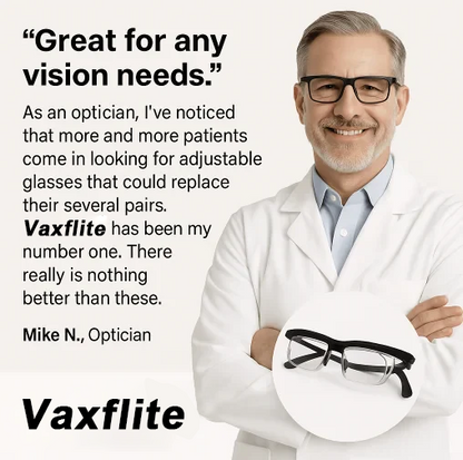【ADJUSTABLE FOCUS GLASSES】See Every Moment Clearly With Vaxflite!
